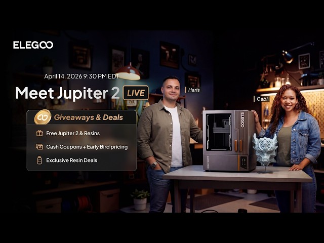 Elegoo Jupiter 2 Launch Livestream | Meet Our New Resin Printer