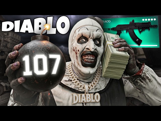 Diablo Drops WORLD RECORD 107 KILLS With His IRL Loadout😭🍆 *RHINO PILL DEMON*