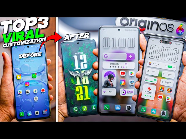 TOP 3 VIRAL 😯 OriginOS 6 Best Customisation 🤩 | For Vivo & iQOO users #vivo #originos6