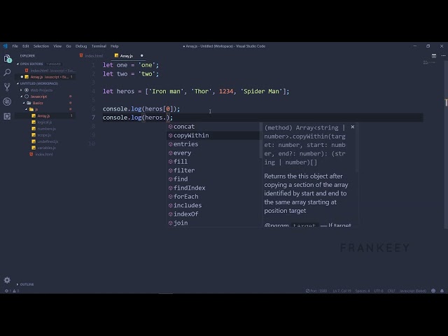 Array's In JavaScrpit