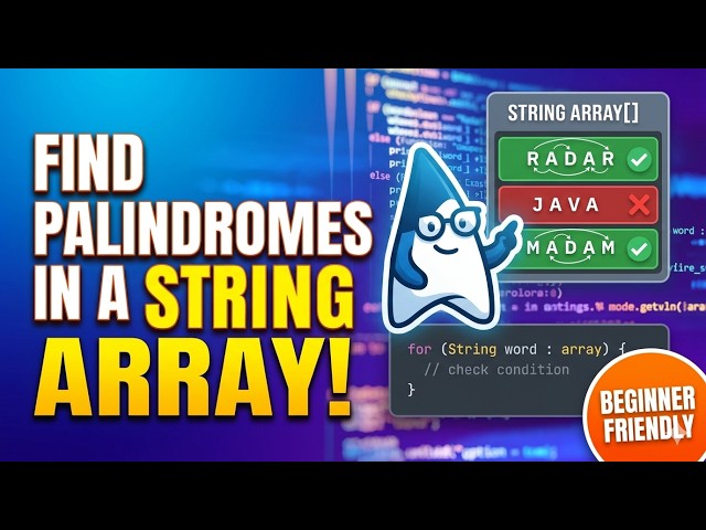 Java Array Tutorial: Finding Palindrome Words Simply Explained