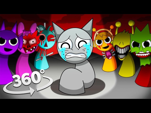 360° Incredibox Sprunki | Baby Sprunki react Sinner Edition But WITH LOVE SUS MOD! 4K VR Part 4
