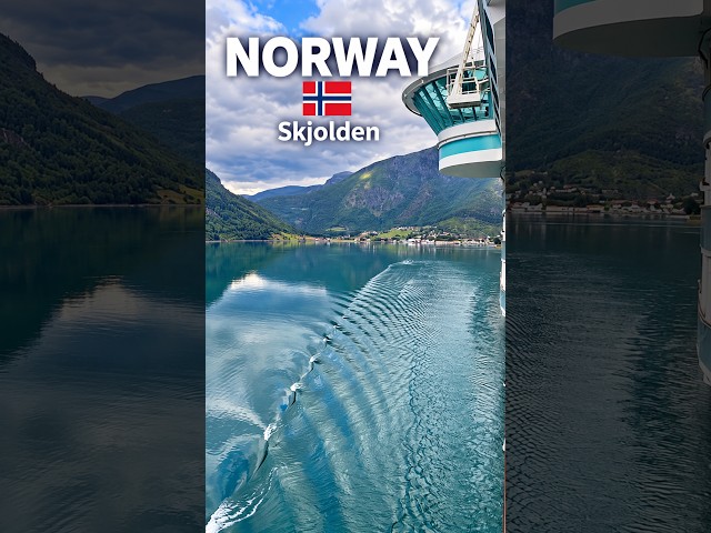 Leaving Skjolden 🇳🇴 What a View from Liberty of the Seas!