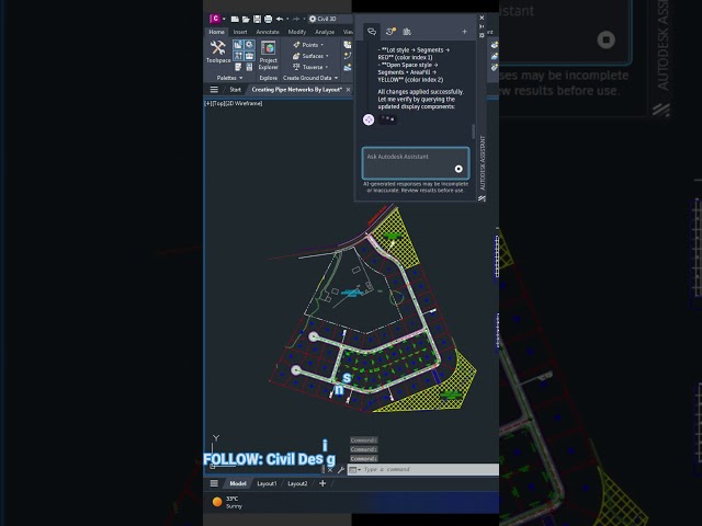 AI-Assisted Lot Style & Color Updates in Civil 3D 2027 | Quick Workflow