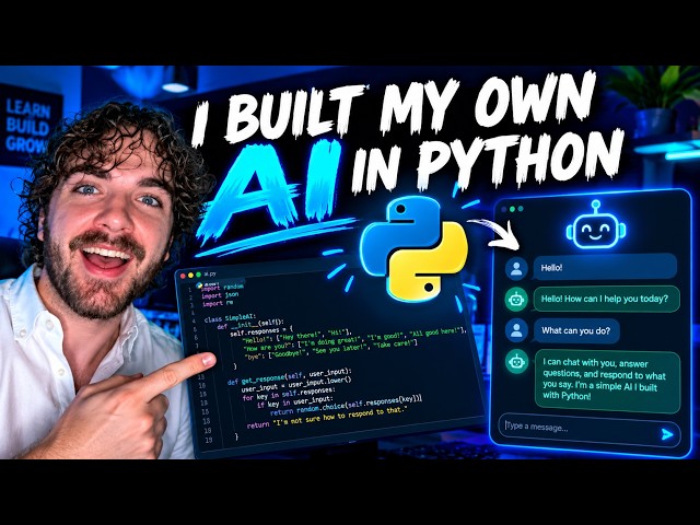 I Built My Own AI in Python!!! (SUPER EASY)