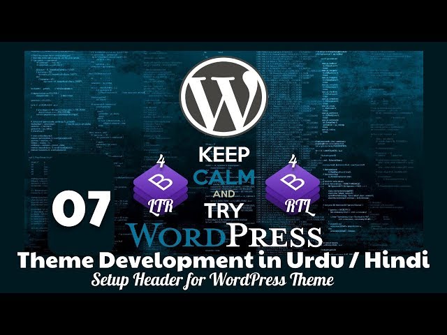 Part 07 WordPress Theme Development in Urdu 2019: Setup Header file from HTML to WordPress Theme