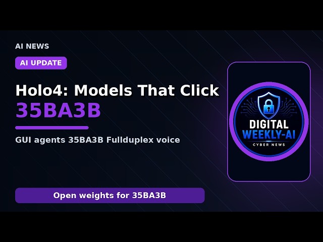 Holo4 and the New Agent Stack: Open Weights, Full‑Duplex Voice, Harness Auto‑tuning, Runtime Control