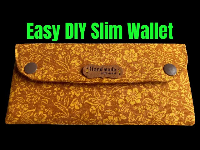 I Made This Wallet From 1 Piece Of Fabric/How To Make A Easy Simple Wallet/Wallet Sewing Tutorial 