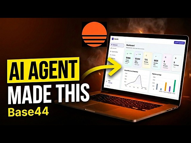 AI-Powered CRM Dashboard Build with base44 | Best AI App Builder?