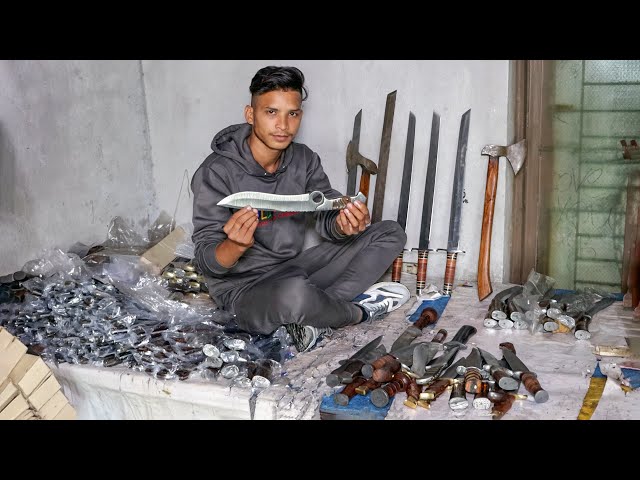 Amazing Process of Making Super Sharp Hunting Knife from Carbon Steel