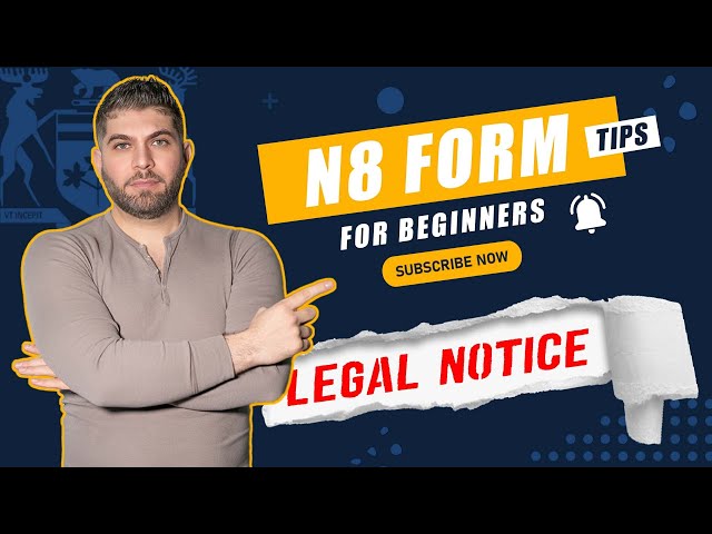 Notice to End your Tenancy at the End of the Term (N8 Form)｜Landlord and Tenant Board [Basics]