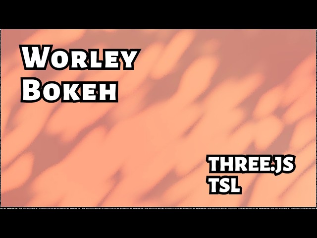 Blurry shapes from microsoft.ai with Worley Noise and Bokeh