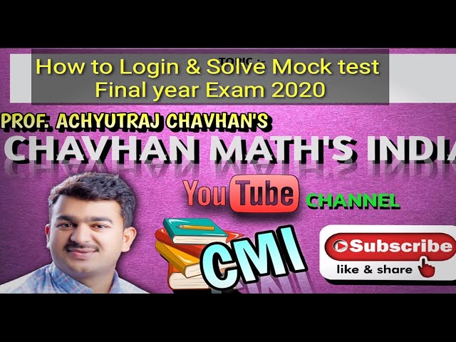 How to Login and Solve Mock test for final year Student 2020!The same information for all University