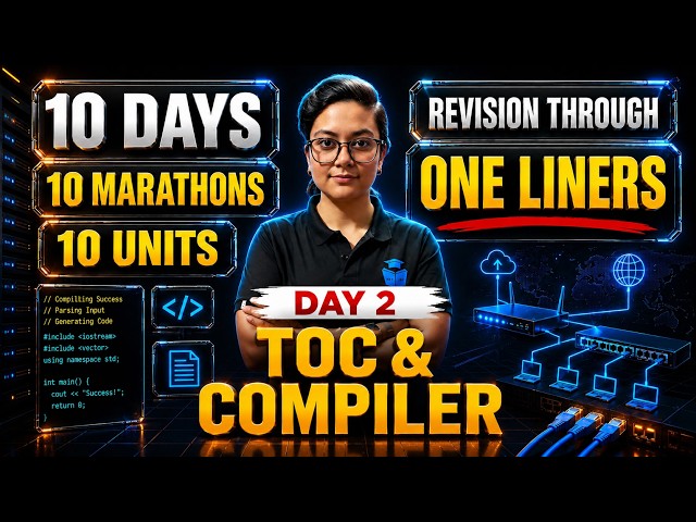 UGC NET COMPUTER SCIENCE MARATHON | DAY 2 | TOC & COMPILER | ADITI MAM