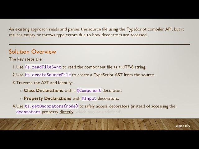 Generating Dynamic Angular Component Metadata Using Node.js and TypeScript