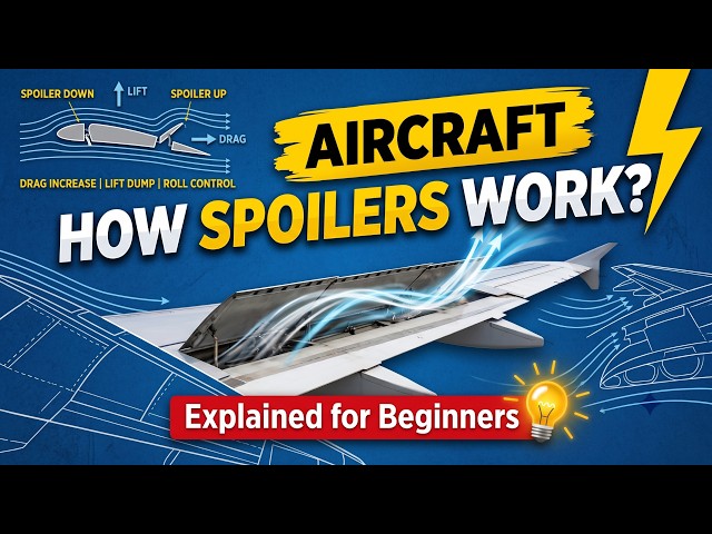 How Spoilers Work on Aircraft ✈️ | Aircraft Spoilers Explained for Beginners