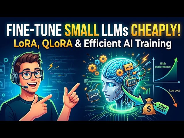 Fine-Tune Small LLMs Cheaply | LoRA, QLoRA & Efficient AI Training | Uplatz