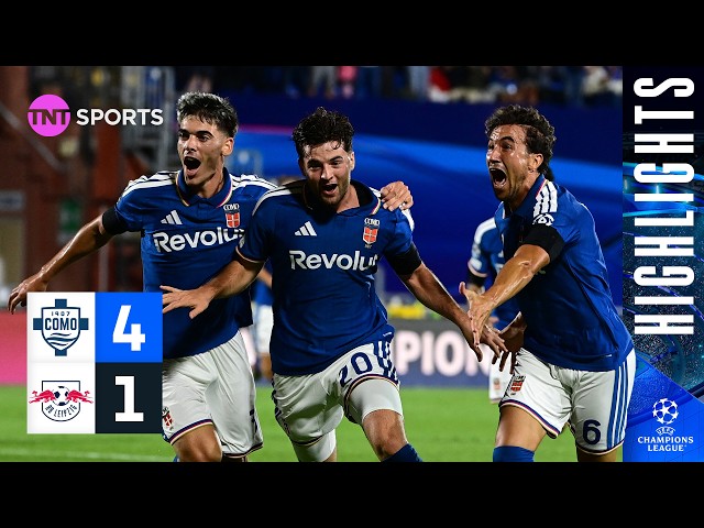 EMPHATIC UCL Debut! 🤯 | Como 4-1 RB Leipzig | UEFA Champions League Highlights