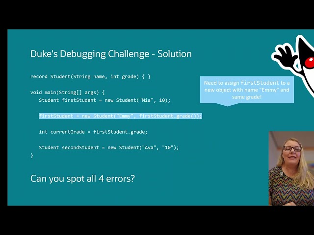 September Week 2 of 5 Duke's Debugging Challenge on Records - Solution