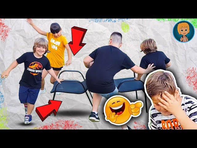 Gerti and Friends Playing MUSICAL CHAIRS Outdoor Game