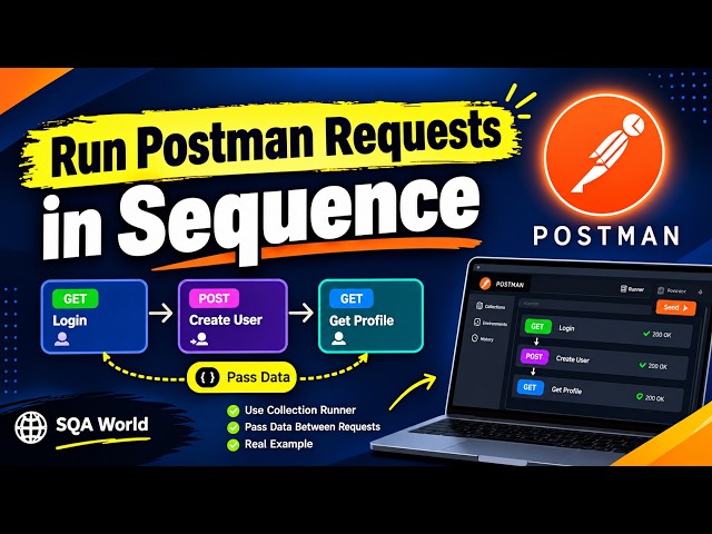 How to Run Postman Requests in Sequence | Postman Tutorial