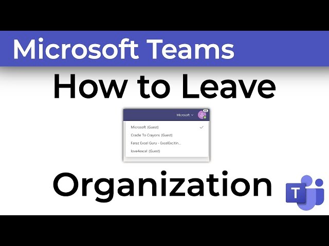 How to Leave or Exit an Organization in Microsoft Teams