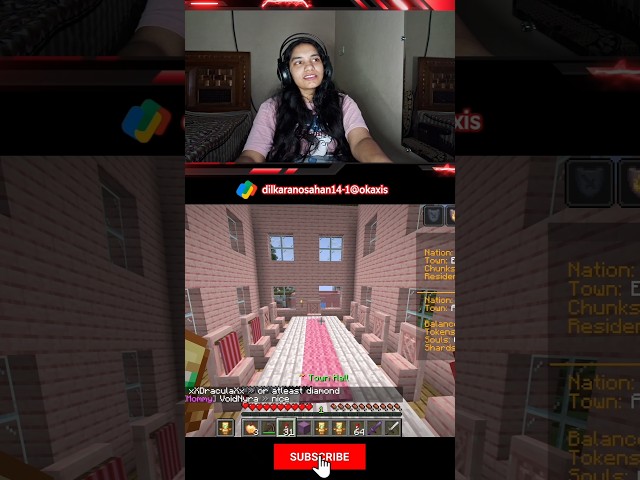 Found Pink Town in Minecraft Game 🎮 #gaming #minecraft #game #gameplay #reaction