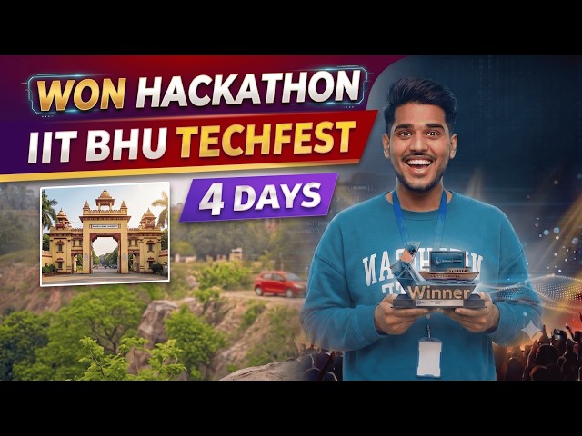 I Won the IIT BHU Hackathon🏆| Full Strategy, Project Demo & Judge Q&A🏆Strategy & Tips for Beginners