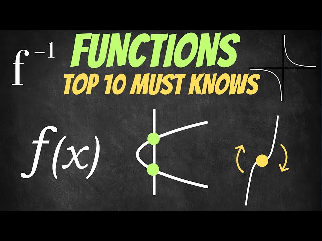 Learn All of Functions in only 40 Minutes! (ultimate study guide)