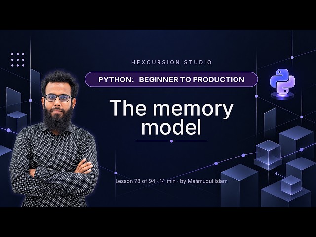 Python Memory Model — References, id(), and gc | Python 78/94