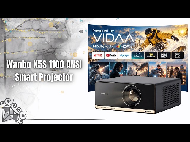 Wanbo X5S Projector Review | 1100 ANSI 4K HDR10 Smart Projector with Dolby Audio!