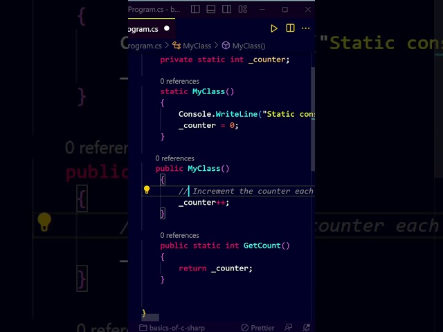static constructor in c#