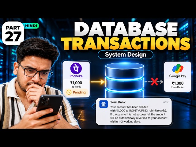 Part 27: Database Transactions Explained | System Design | Commit, Rollback & ACID