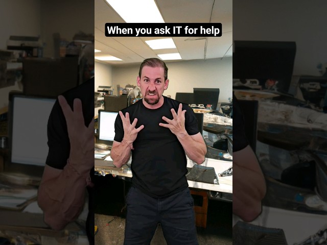 Whenever IT gets asked for help this is what the staff here's #helpdesk #cybersecurity