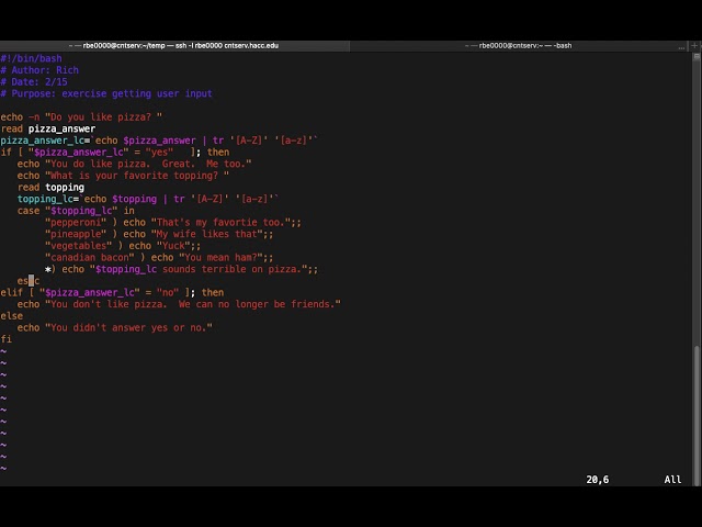 Shell Scripting 101: case statements