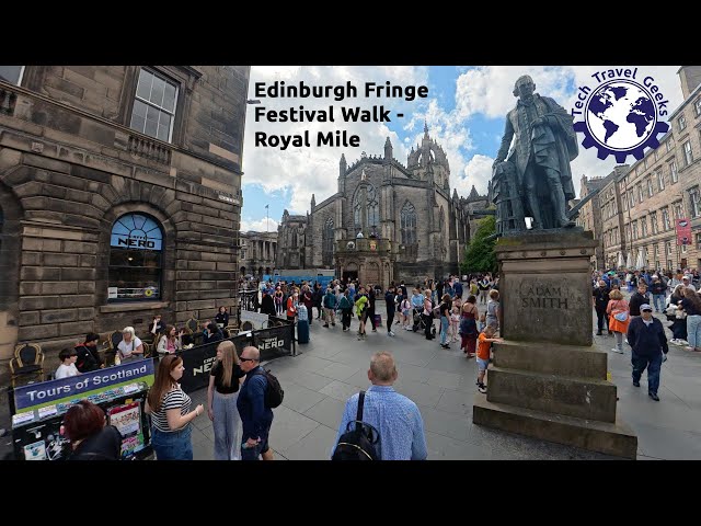 Edinburgh Fringe Festival walk along the Royal Mile [ @DJI  Osmo 360] #edinburgh #FringeFestival