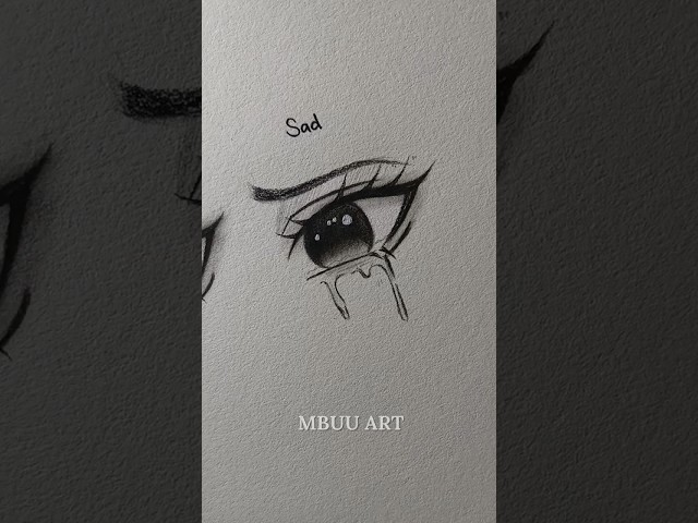 Drawing easy eyes✏️ (happy,angry,sad) #drawing #tutorial #howtodraw #sketch #art #shorts