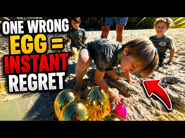 The Mystery Egg Challenge Got CRAZY at the Beach!