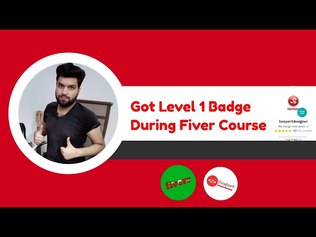 I got level One Badge on fiver | Complete Fiver Course  | Asad Mukhtar