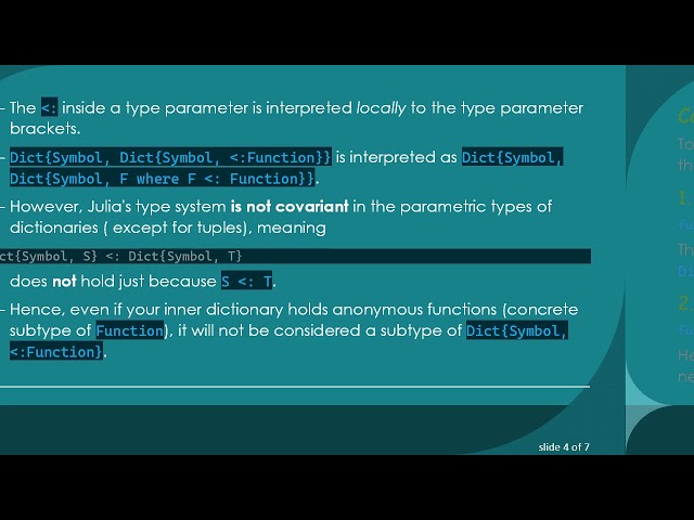 Typing Nested Dictionaries with Anonymous Functions in Julia