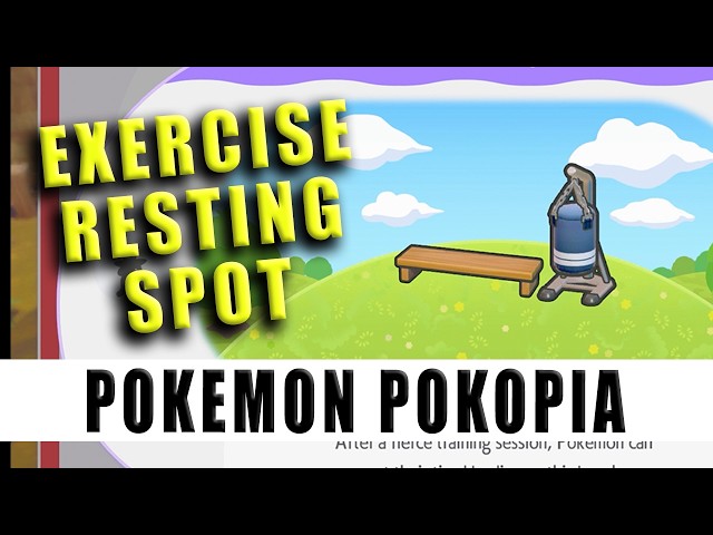 Punching bag Pokemon Pokopia - How to Make an Execise Resting Spot in Pokemon Pokopia