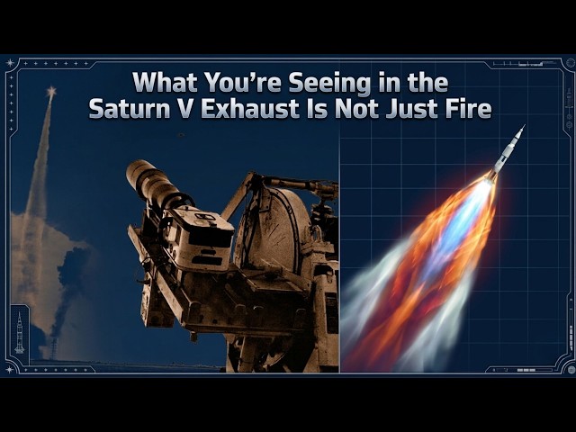 What You’re Seeing in the Saturn V Exhaust Is Not Just Fire