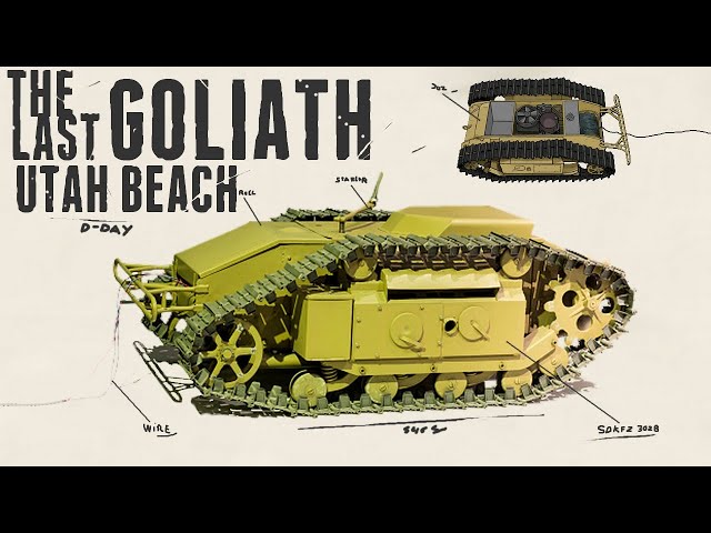 Goliath RC Tank on Utah Beach - Last Remote Mine on D-Day.