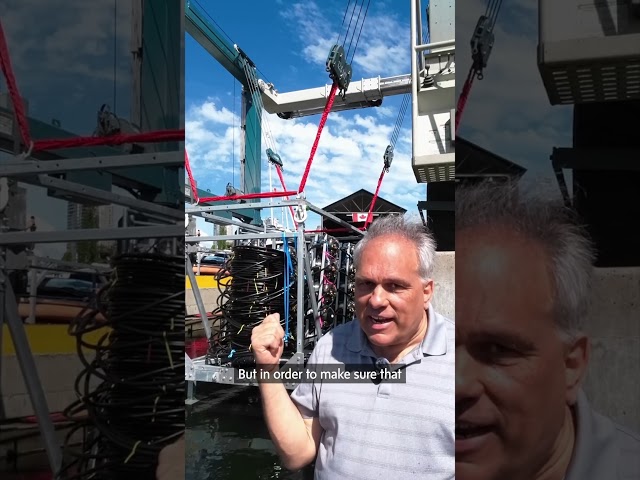 Testing deep space detectors at the bottom of the ocean