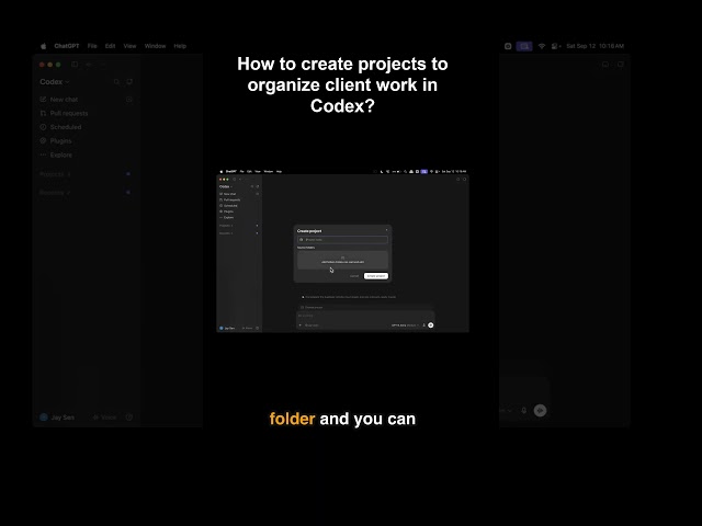 Want to keep one client’s work together in Codex?  #chatgptcodex #codexcommunity #codex
