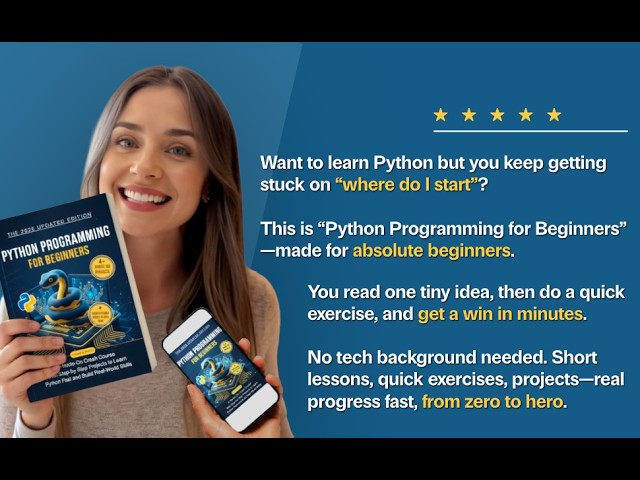Python Programming for Beginners — FREE Book | Learn Python from Zero