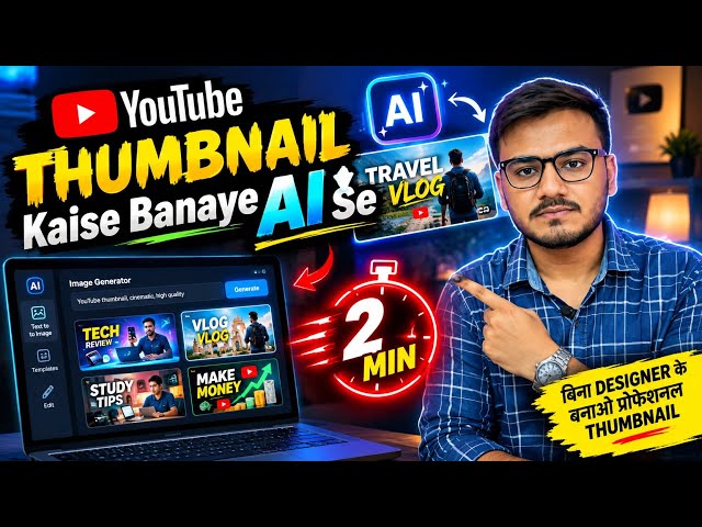 AI Se Thumbnail Banaye | YouTube Thumbnail Tutorial