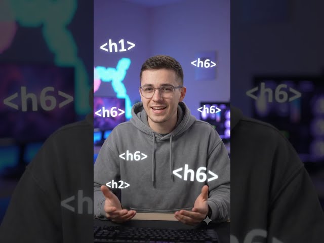 H1 vs H6 — Why Are There 6 Headings in HTML? 🤯 #html #coding #codingforbeginners
