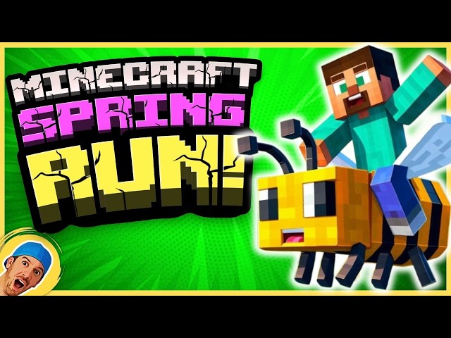 Minecraft Spring Run | Brain Break | Brain Breaks for Kids