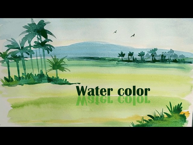 Easy Watercolor Landscape Painting for BEGINNERS